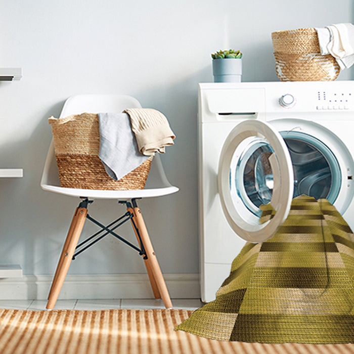 Machine Washable Transitional Orange Rug in a Washing Machine, wshpat2710org