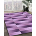 Machine Washable Transitional Orchid Purple Rug in a Family Room, wshpat2710pur