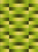 Patterned Neon Yellow Green Rug, pat2710yw