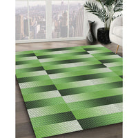 Patterned Shamrock Green Novelty Rug, pat2710