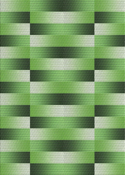 Machine Washable Transitional Shamrock Green Rug, wshpat2710