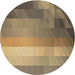 Square Patterned Metallic Gold Rug, pat2711brn