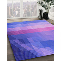 Patterned Purple Mimosa Purple Rug, pat2711pur