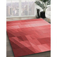 Patterned Red Rug, pat2711rd