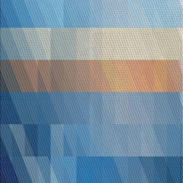 Patterned Denim Blue Modern Rug, pat2711