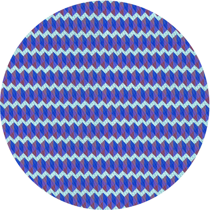 Square Patterned Amethyst Purple Rug, pat2712lblu