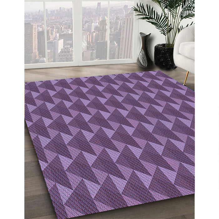Machine Washable Transitional Purple Rug in a Family Room, wshpat2713blu