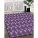 Machine Washable Transitional Purple Rug in a Family Room, wshpat2713blu