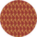 Square Patterned Neon Orange Rug, pat2713brn