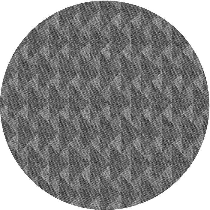Square Patterned Gray Rug, pat2713gry