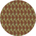 Square Patterned Copper Brown Rug, pat2713lblu