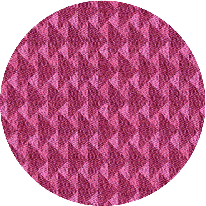 Square Patterned Neon Pink Rug, pat2713pur