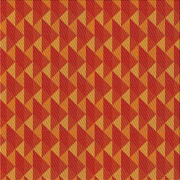 Square Patterned Neon Orange Novelty Rug, pat2713