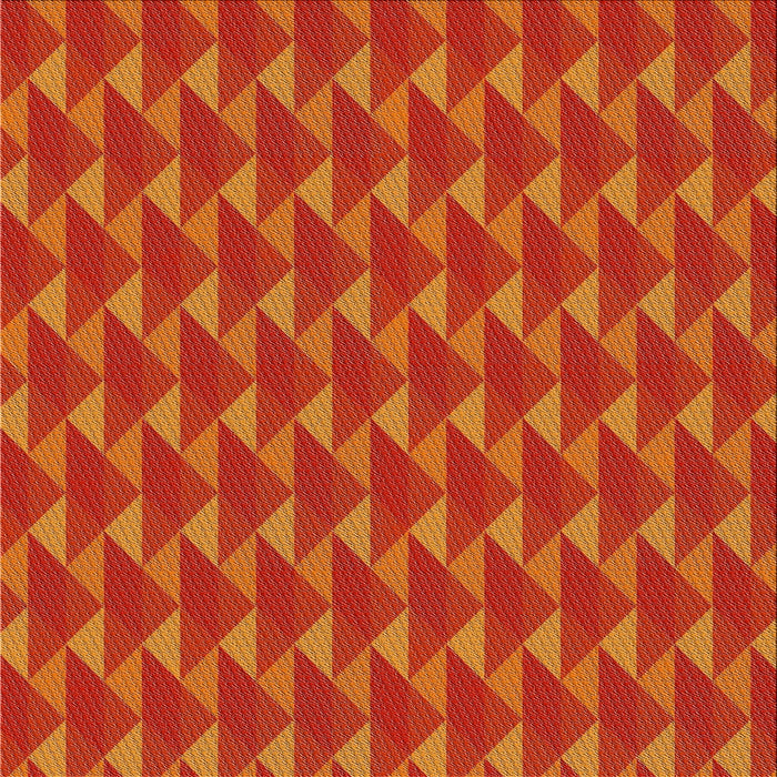Square Patterned Neon Orange Novelty Rug, pat2713