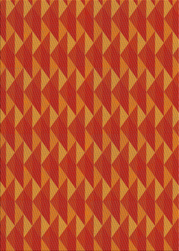 Patterned Neon Orange Novelty Rug, pat2713