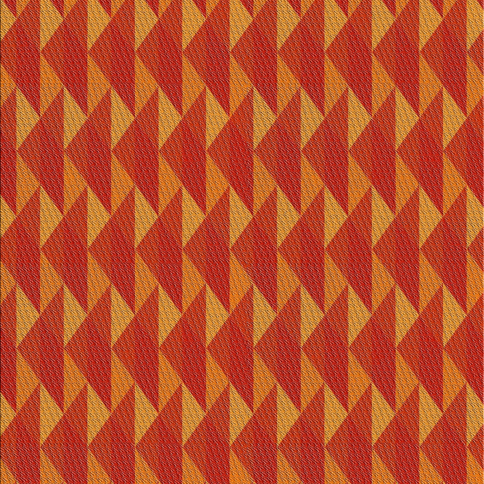 Patterned Neon Orange Novelty Rug, pat2713