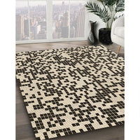 Patterned Golden Blonde Gold Rug, pat2714brn