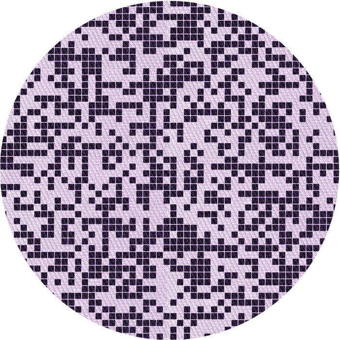 Square Patterned Blossom Pink Rug, pat2714pur