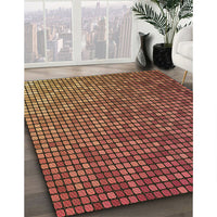 Patterned Orange Rug, pat2715brn