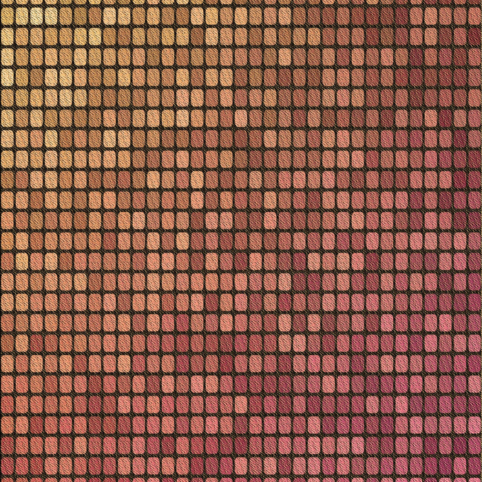 Patterned Orange Rug, pat2715brn