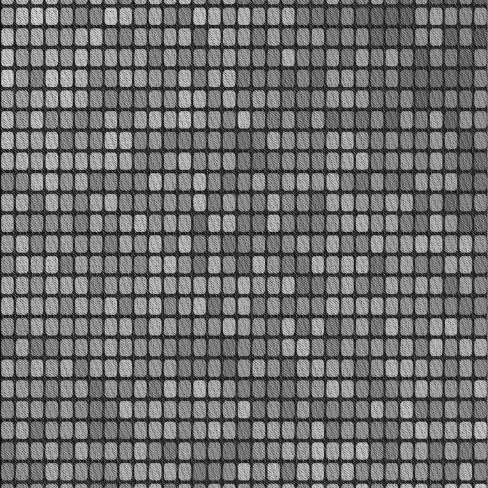 Patterned Black Rug, pat2715gry