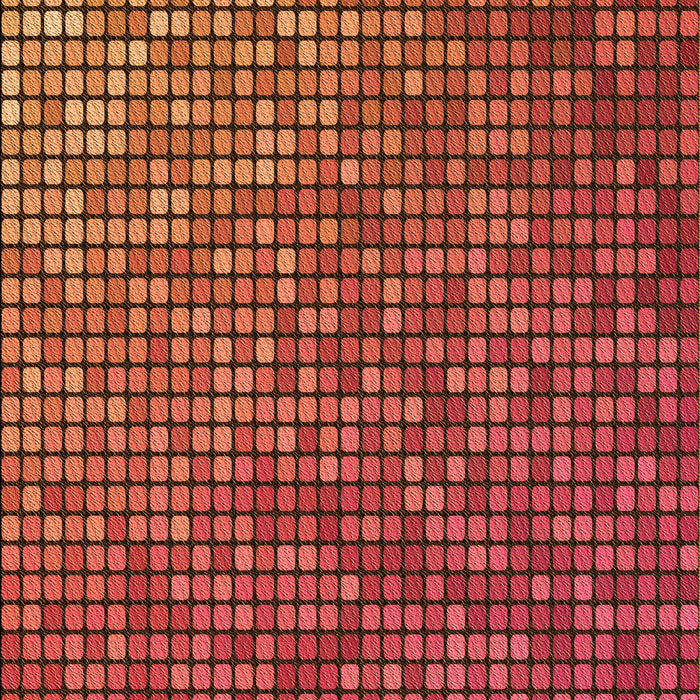 Patterned Orange Rug, pat2715org