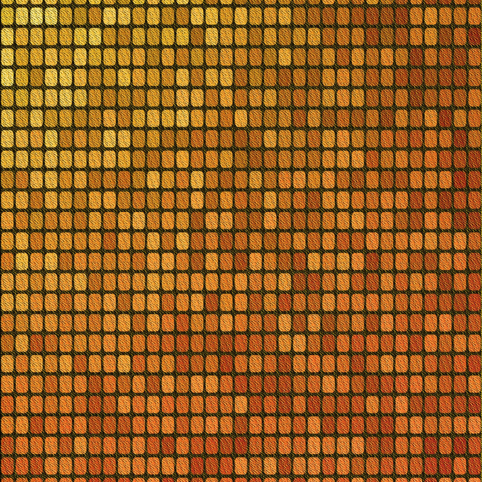 Patterned Neon Orange Rug, pat2715yw