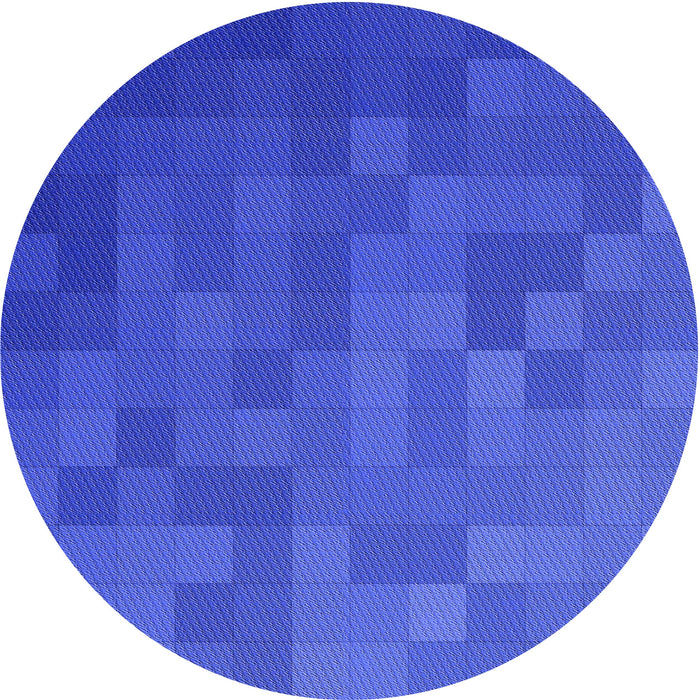 Square Patterned Blue Rug, pat2716blu
