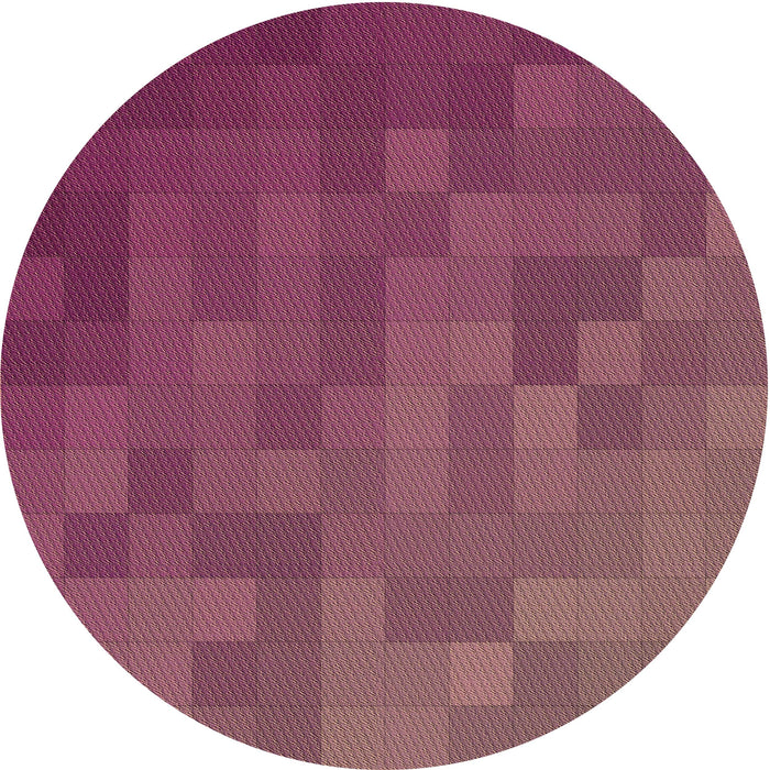 Square Patterned Burnt Pink Rug, pat2716brn