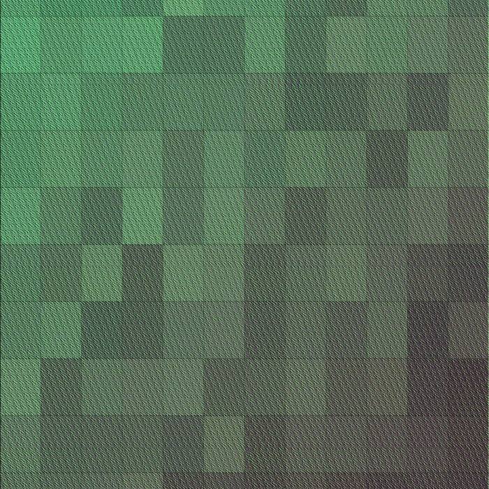 Patterned Clover Green Rug, pat2716grn