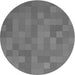 Square Machine Washable Transitional Carbon Gray Rug in a Living Room, wshpat2716gry