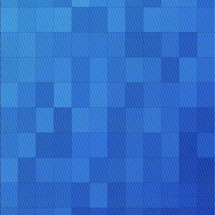 Patterned Neon Blue Rug, pat2716lblu