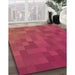 Machine Washable Transitional Red Rug in a Family Room, wshpat2716org