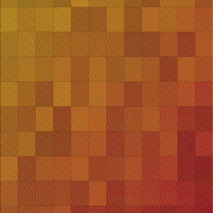 Patterned Neon Orange Rug, pat2716yw