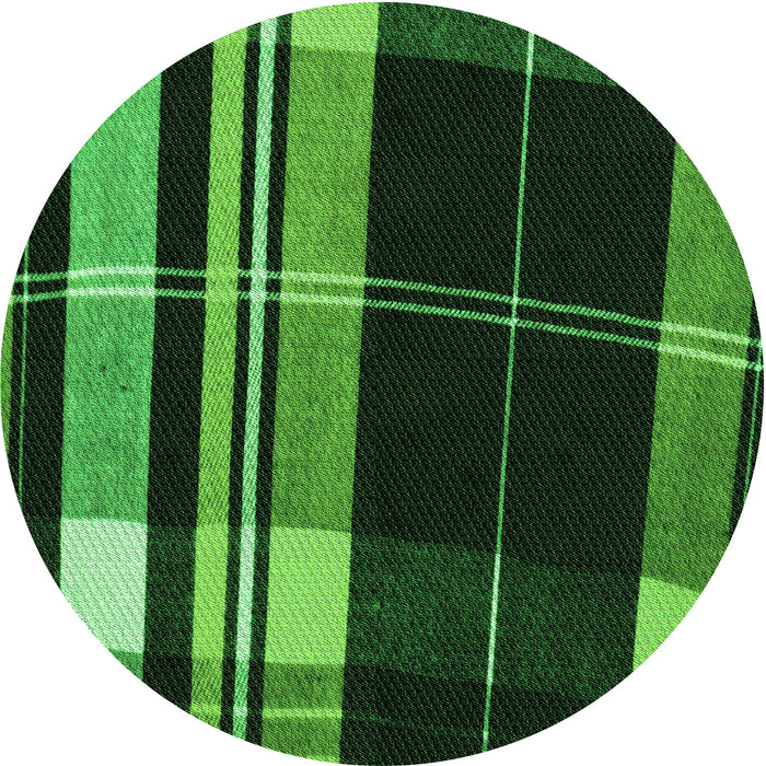 Square Patterned Dark Forest Green Rug, pat2717grn