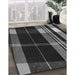 Patterned Gray Rug in Family Room, pat2717gry