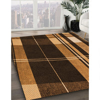 Patterned Orange Rug, pat2717org