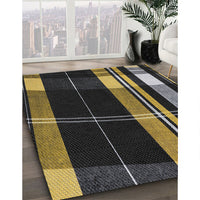 Patterned Mid Gray Novelty Rug, pat2717