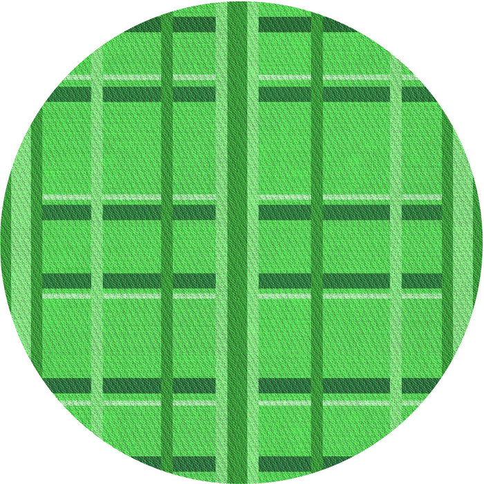 Square Patterned Neon Green Rug, pat2718grn