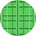 Square Patterned Neon Green Rug, pat2718grn