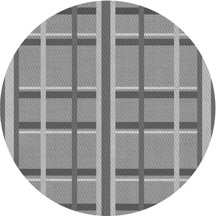 Square Patterned Cloud Gray Rug, pat2718gry
