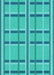 Patterned Bright Cyan Blue Rug, pat2718lblu