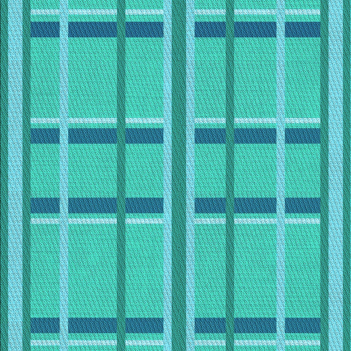 Patterned Bright Cyan Blue Rug, pat2718lblu