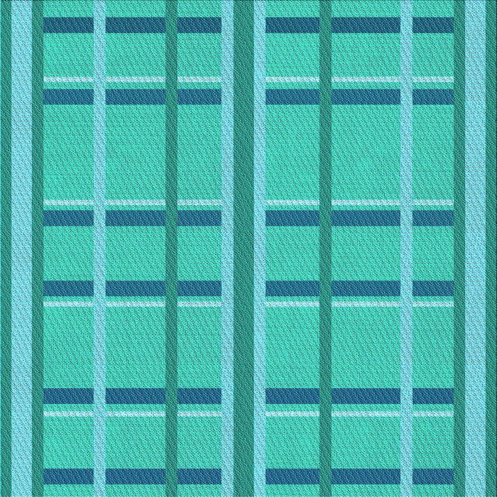Round Patterned Bright Cyan Blue Rug, pat2718lblu
