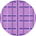 Square Patterned Violet Purple Rug, pat2718pur