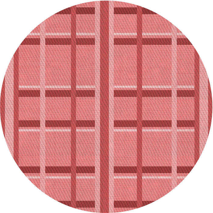 Square Machine Washable Transitional Ruby Red Rug in a Living Room, wshpat2718rd