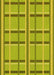 Patterned Dark Yellow Green Rug, pat2718yw