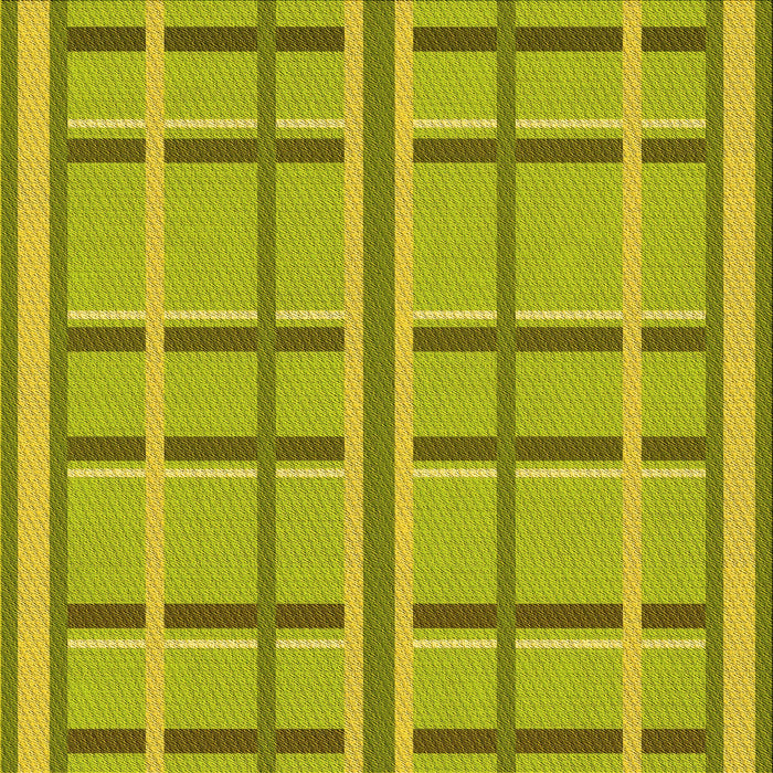 Round Patterned Dark Yellow Green Rug, pat2718yw