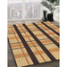 Machine Washable Transitional Orange Rug in a Family Room, wshpat2719brn