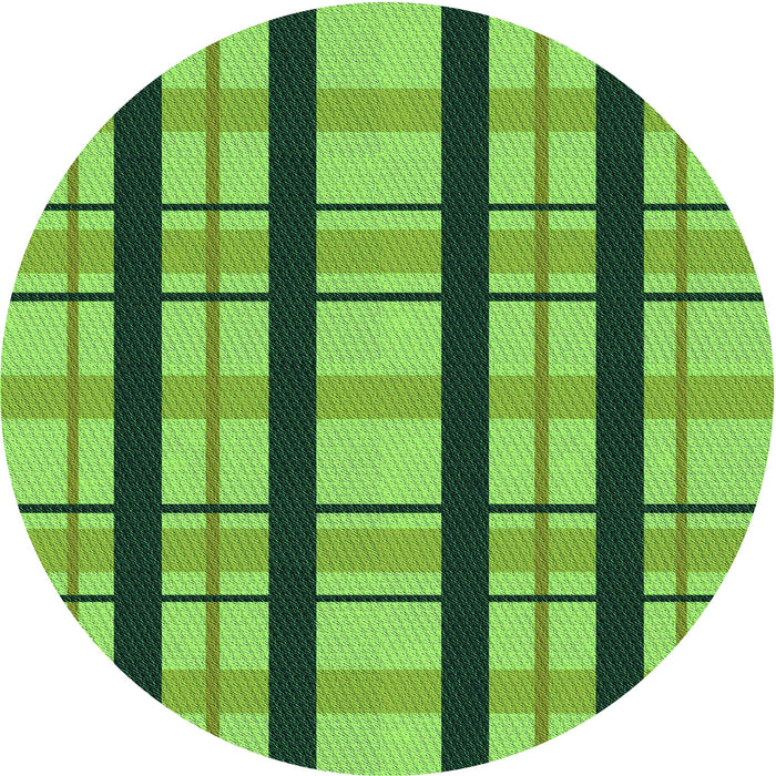 Square Machine Washable Transitional Emerald Green Rug in a Living Room, wshpat2719grn